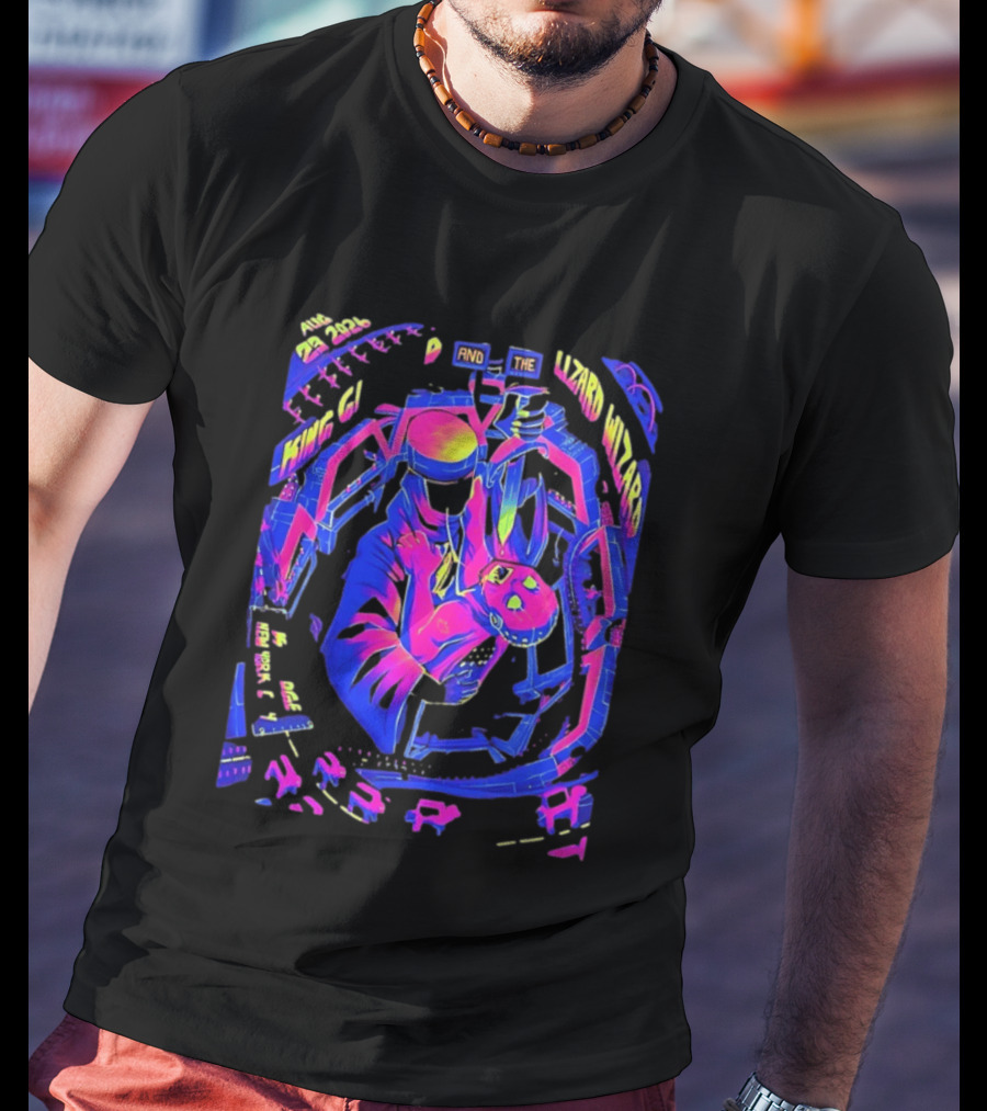 King Gizzard And The Lizard Wizard Aug 23 2024 New York City KS Bridge Concert T-Shirt