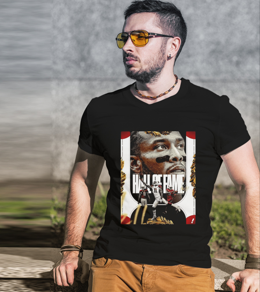 Larry Fitzgerald Hall Of Fame Class Of 2026 Legendary NFL Wide Receiver T-Shirt