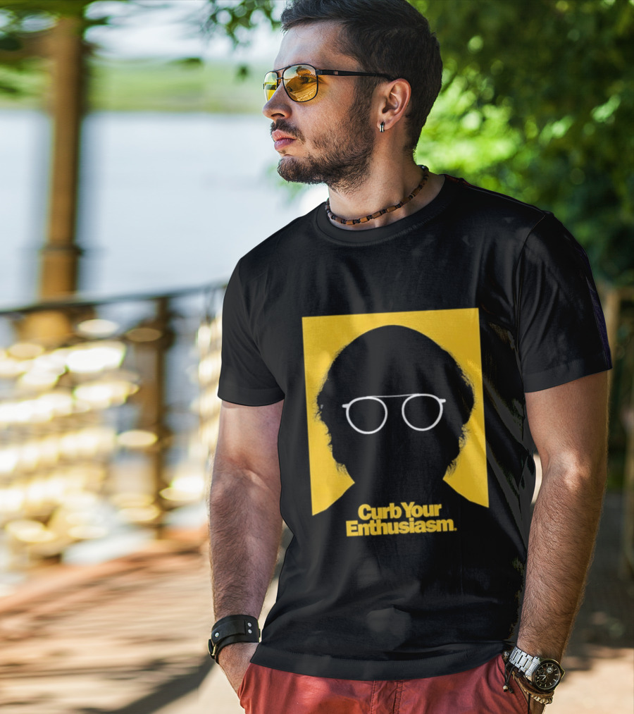 Curb Your Enthusiasm Larry David Silhouette Glasses T-Shirt