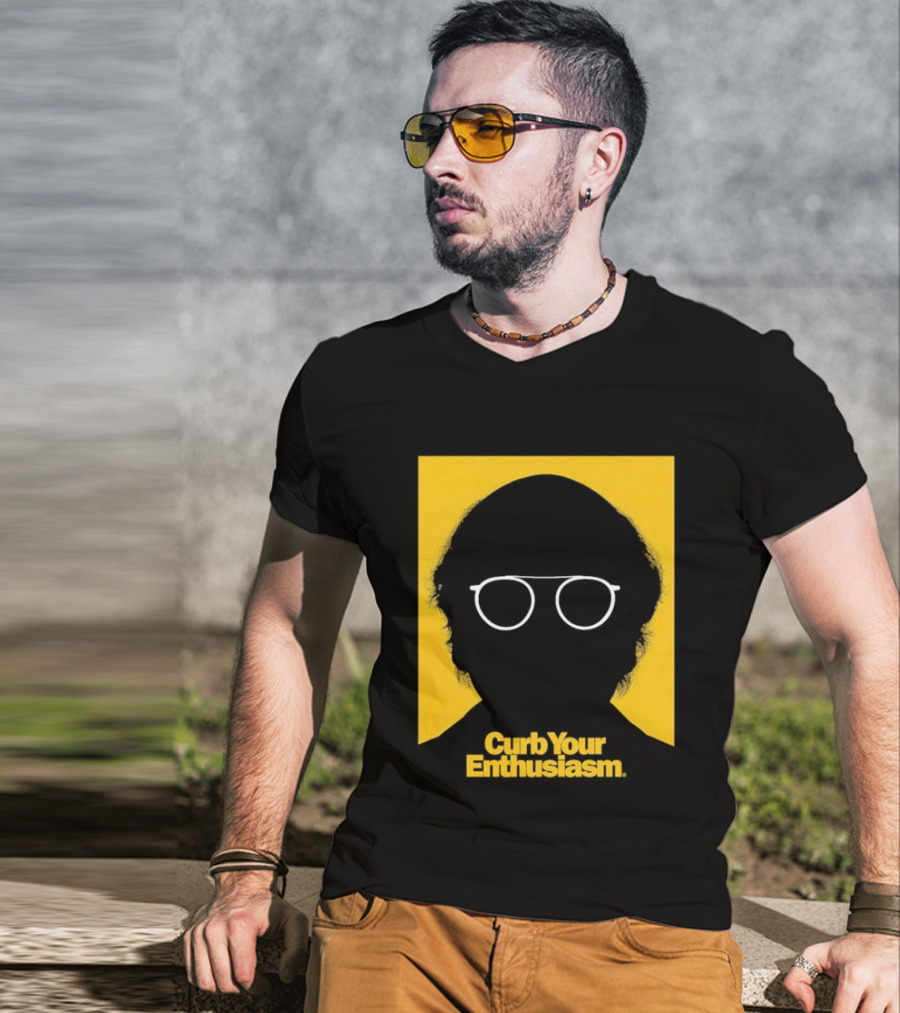 Curb Your Enthusiasm Larry David Silhouette Glasses T-Shirt