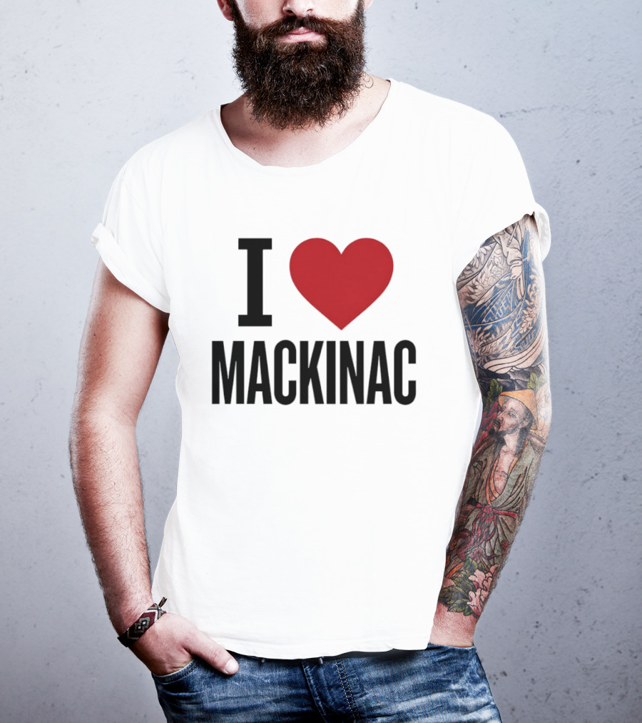 I Love Mackinac Michigan Travel Vacation T-Shirt