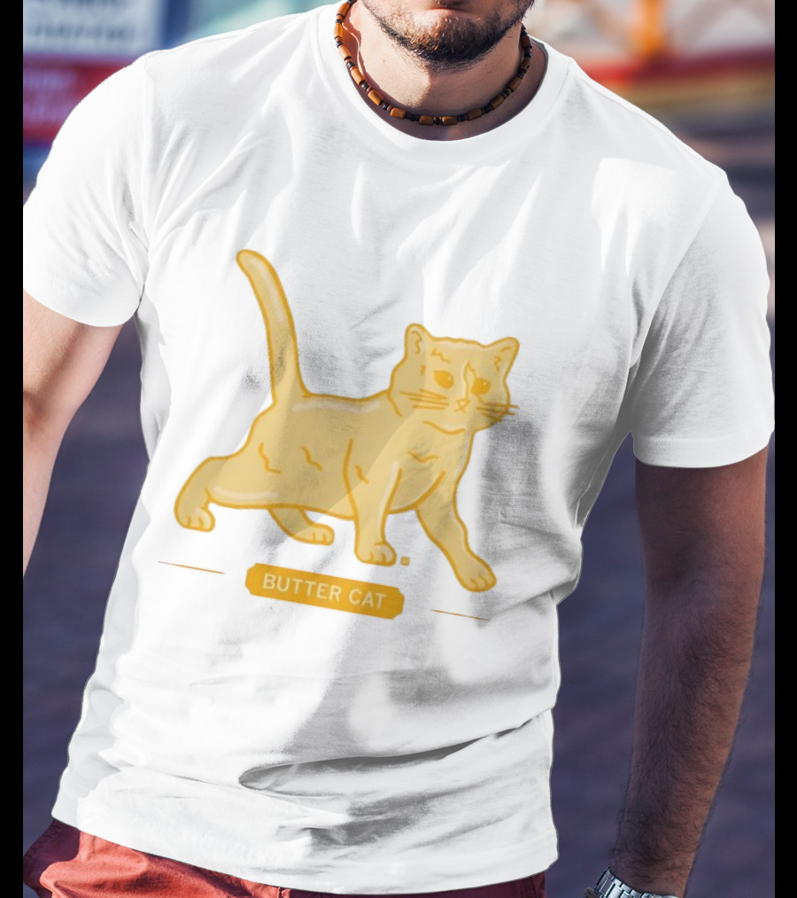 Butter Cat Animal Kitten Playful T-Shirt