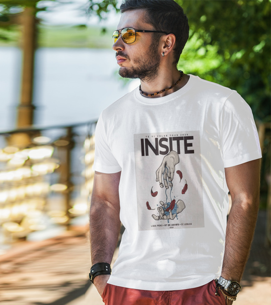 INSITE Te Vi Volar Tour 2026 Lima Perú 07 De Agosto CC Leguia T-Shirt