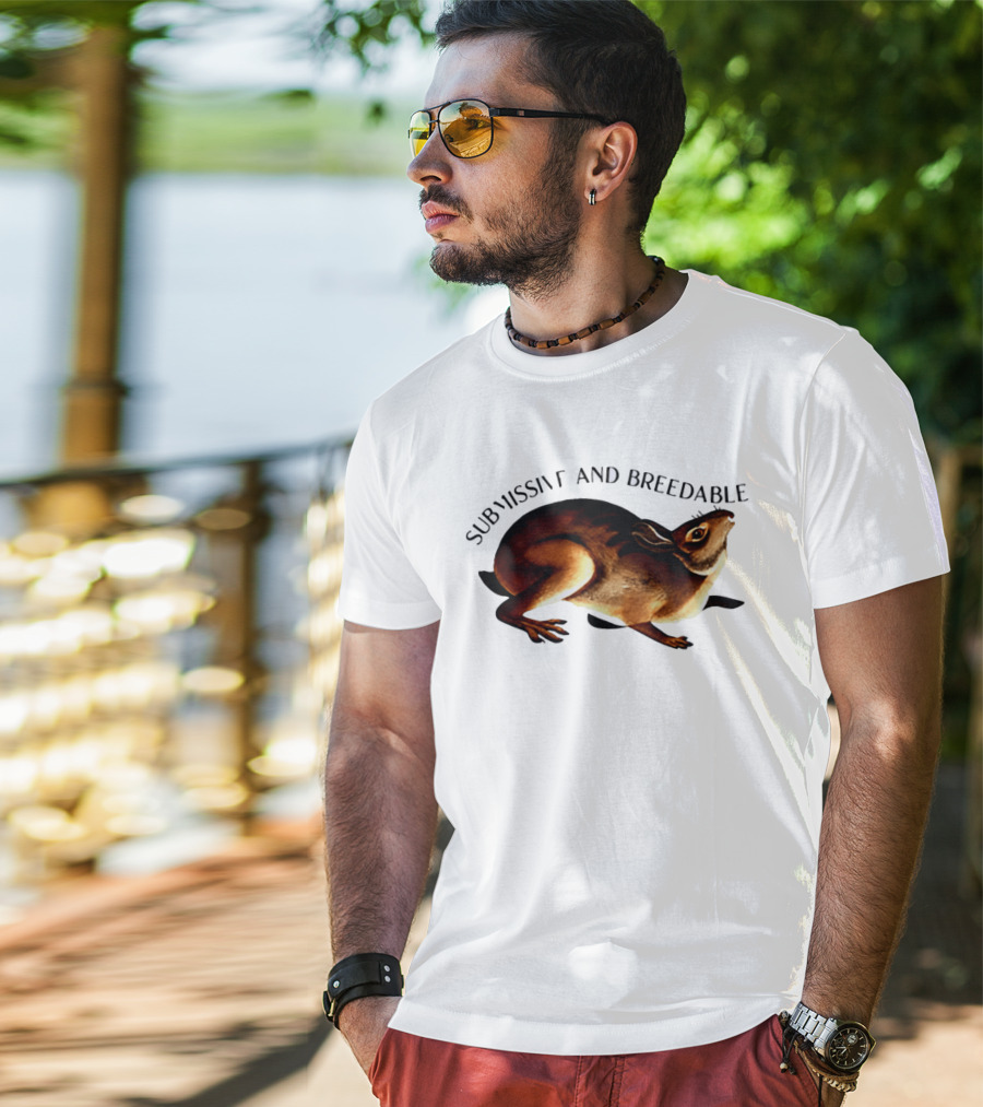 Submissive And Breedable Rabbit Meme T-Shirt