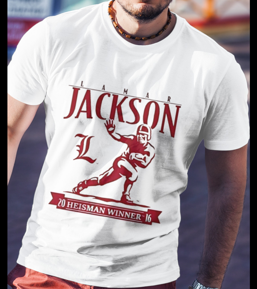 Lamar Jackson Louisville Football Heisman Winner 2016 T-Shirt