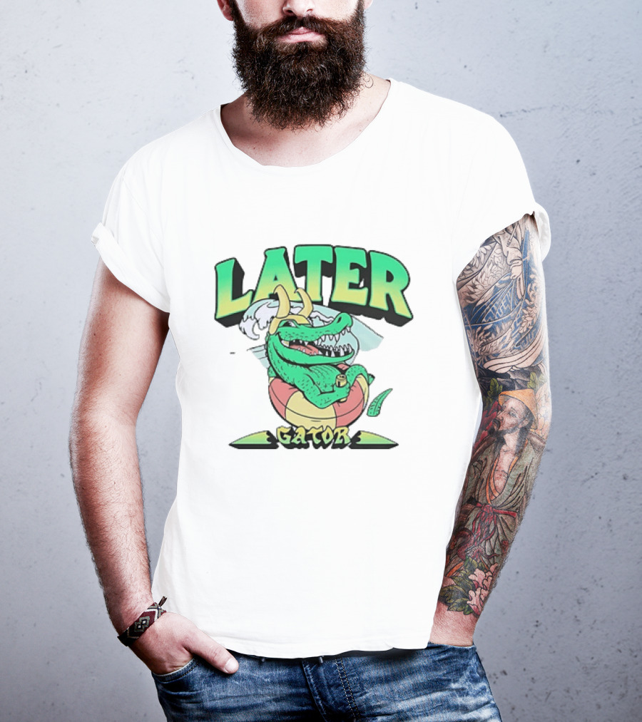 Later Gator Loki Alligator Marvel Disney Plus Floating Relaxation T-Shirt