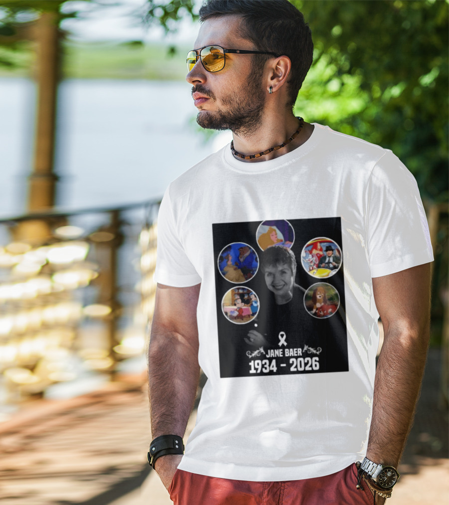 Jane Baer 1934 2026 Beauty And The Beast Sleeping Beauty Dumbo Mary Poppins Fox And The Hound Mickey Mouse T-Shirt