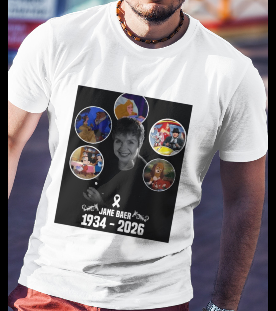 Jane Baer 1934 2026 Beauty And The Beast Sleeping Beauty Dumbo Mary Poppins Fox And The Hound Mickey Mouse T-Shirt