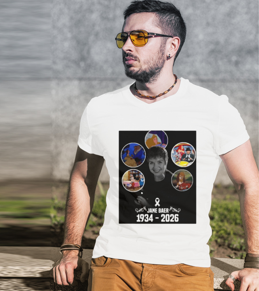 Jane Baer 1934 2026 Beauty And The Beast Sleeping Beauty Dumbo Mary Poppins Fox And The Hound Mickey Mouse T-Shirt