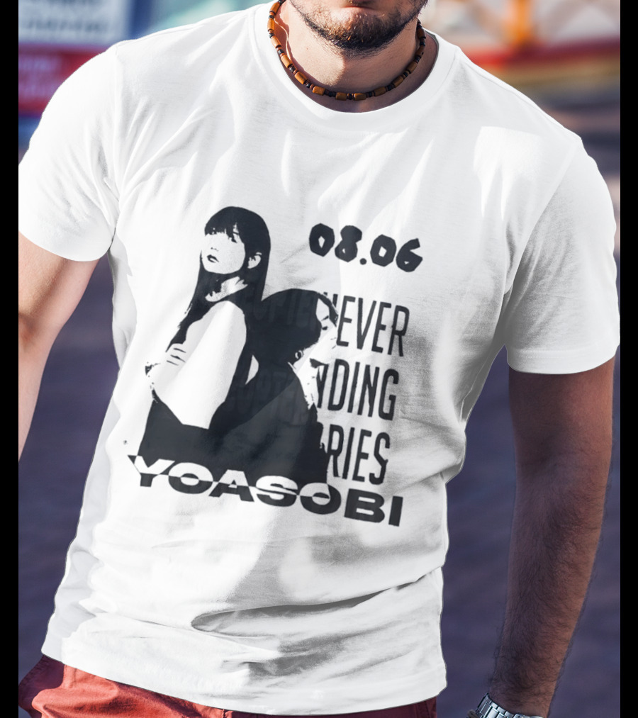 Yoasobi Never Ending Stories 08.06 J Pop Duo T-Shirt
