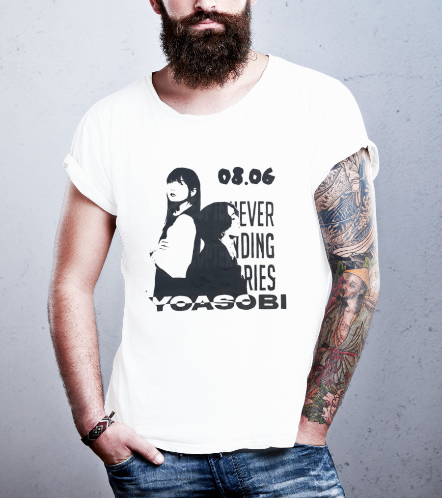 Yoasobi Never Ending Stories 08.06 J Pop Duo T-Shirt