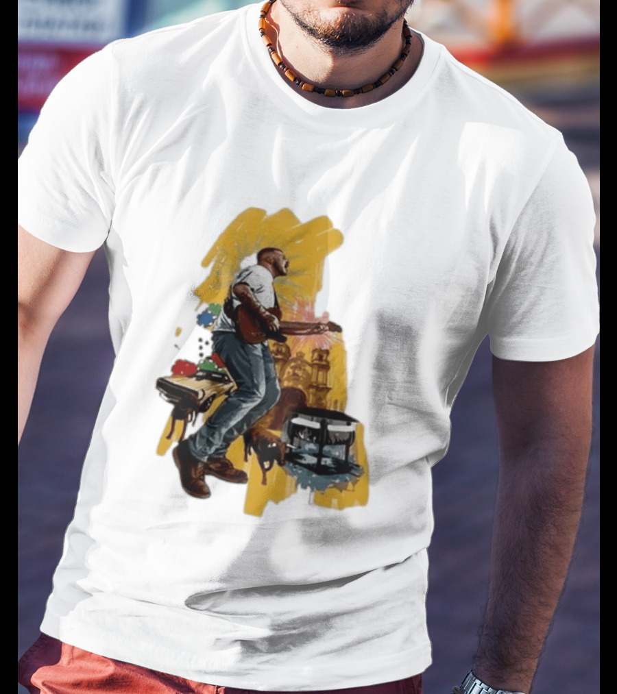 Zach Bryan Salt Lake City Utah August 7 2026 Tour Guitar Performance T-Shirt