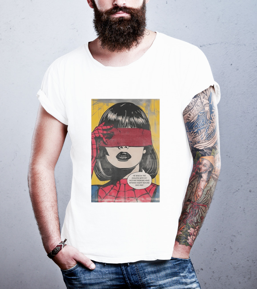 Madame Web He Was In The Amazon With My Mother Researching Spiders Right Before She Died T-Shirt