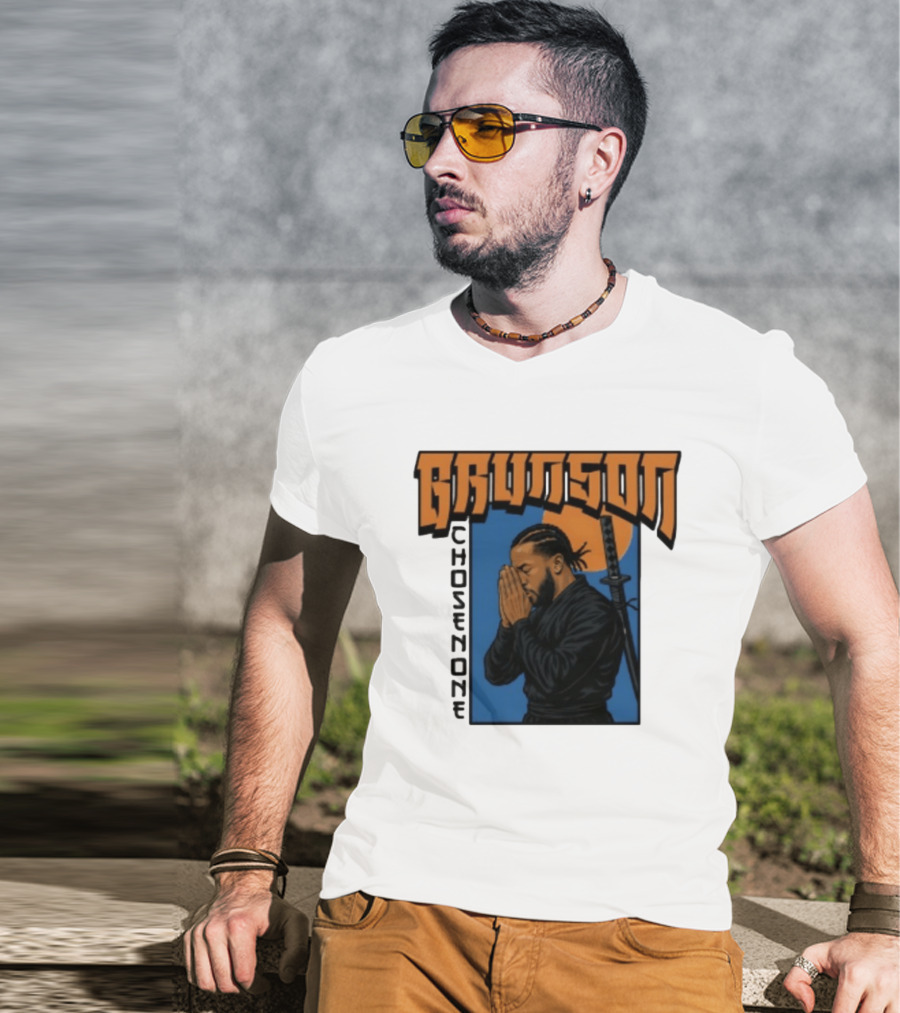 Brunson Chosen One Samurai Style Meditation And Sword T-Shirt