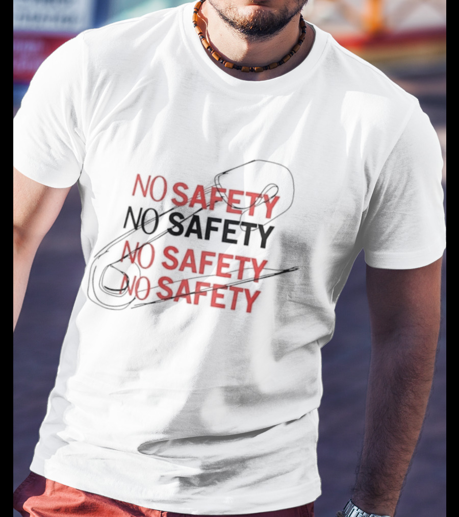 No Safety Pop Up With Safety Pin T-Shirt