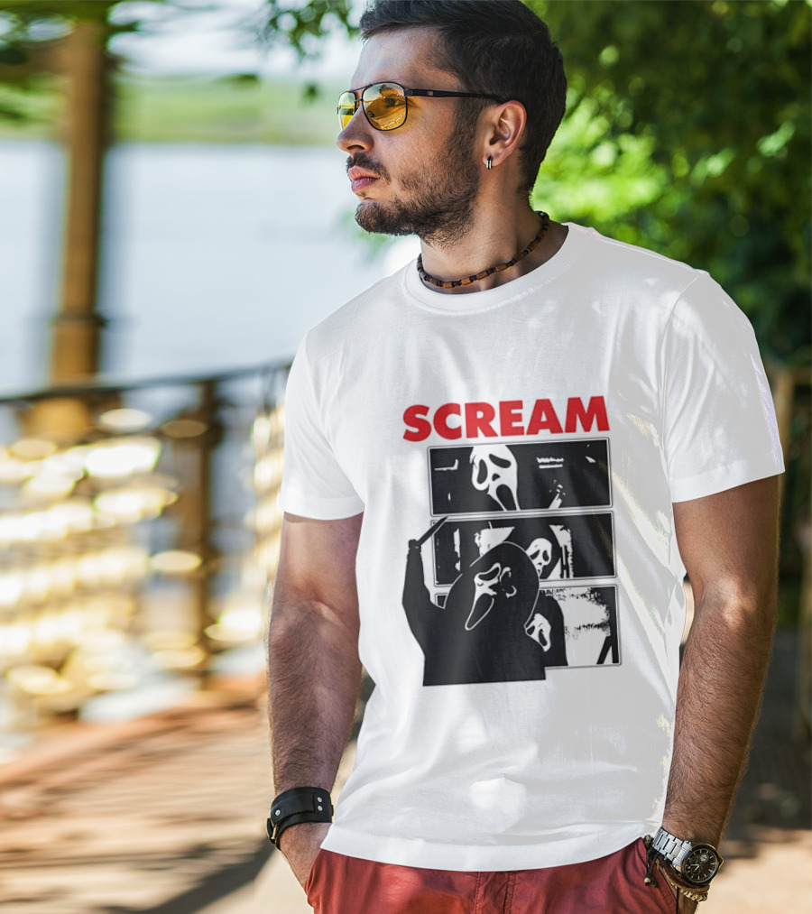 Scream Ghostface Slasher Horror Movie 90s T-Shirt
