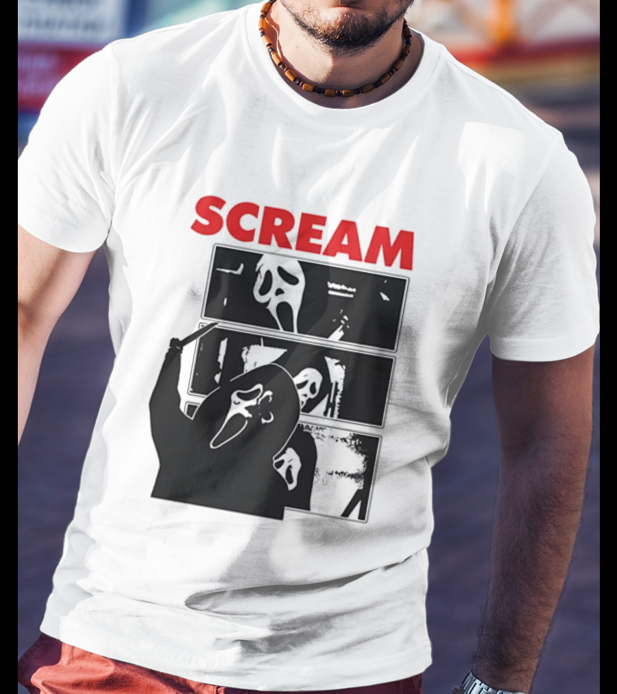 Scream Ghostface Slasher Horror Movie 90s T-Shirt