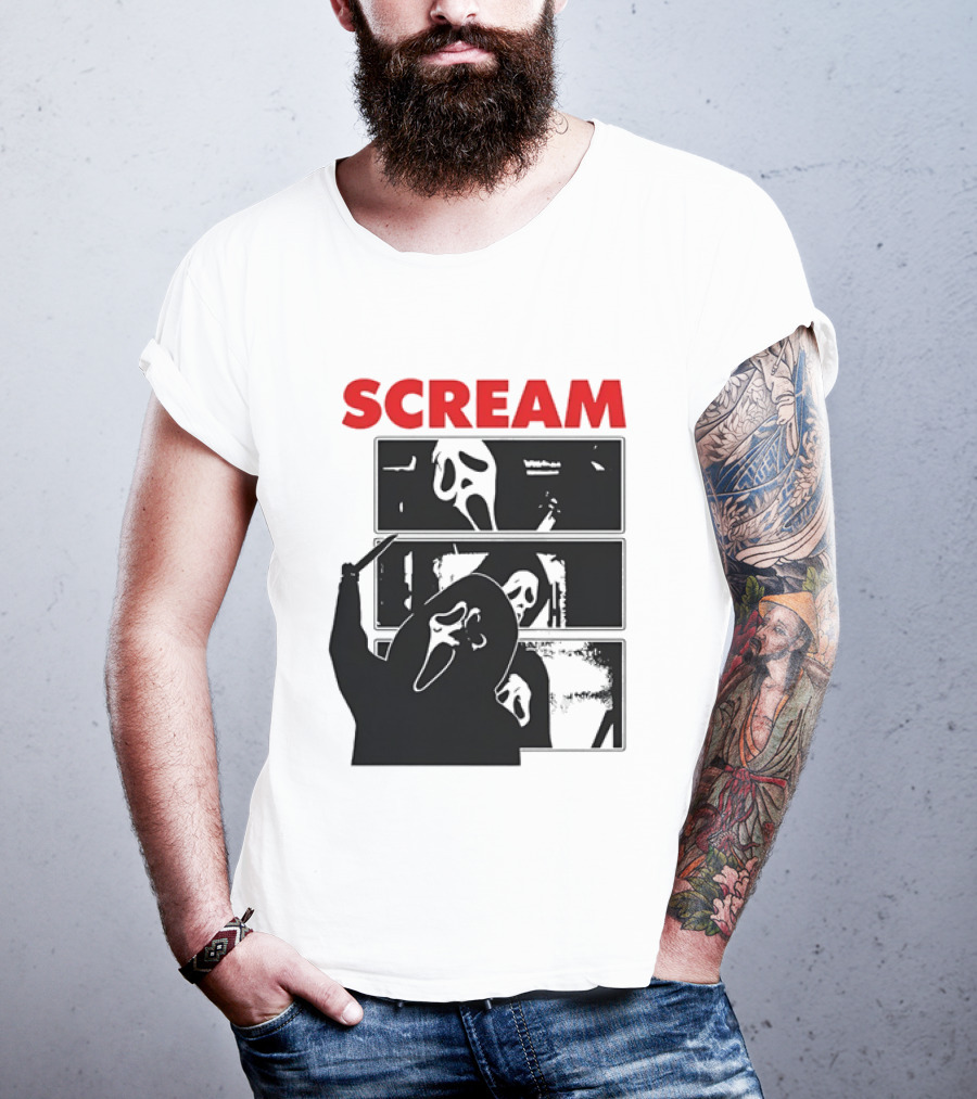 Scream Ghostface Slasher Horror Movie 90s T-Shirt