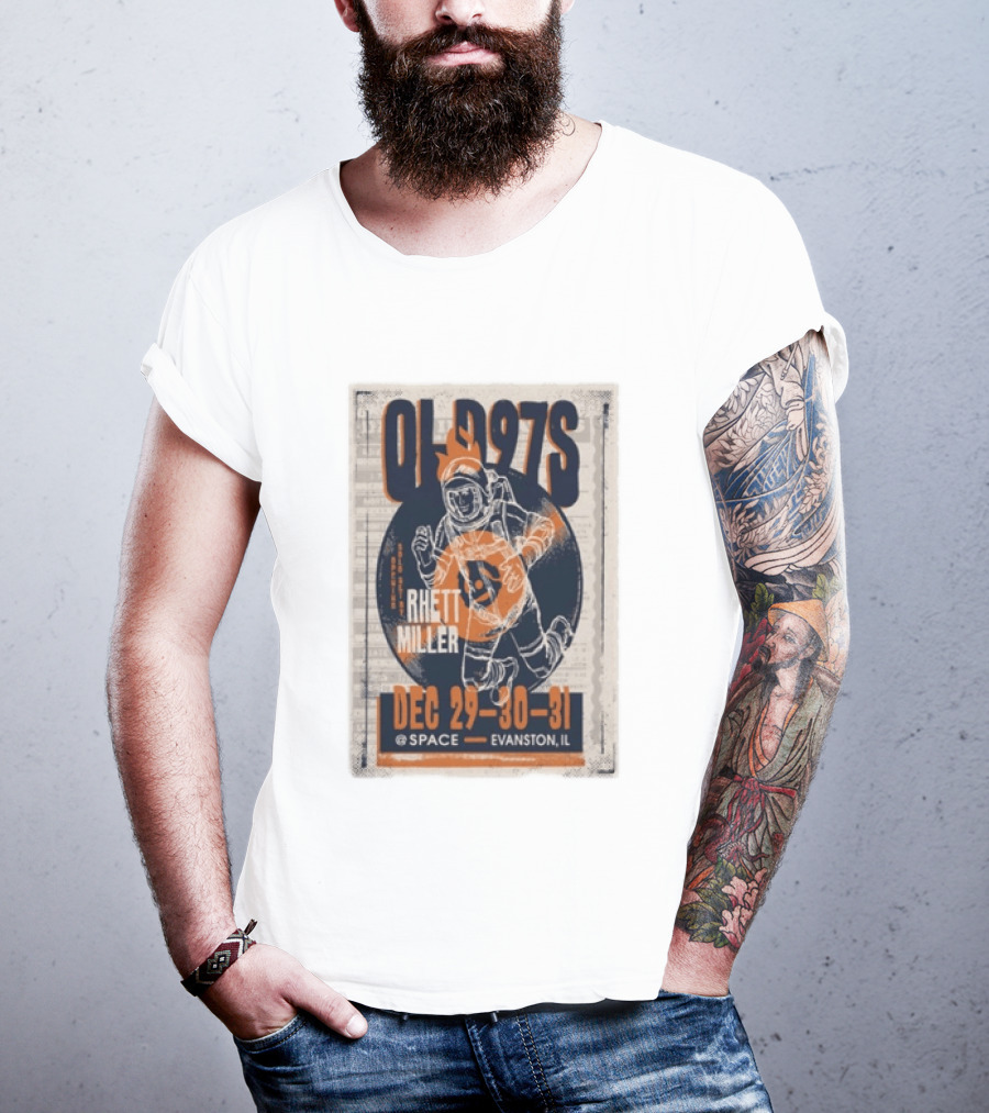 Old 97s Rhett Miller Dec 29 30 31 2025 Space Evanston Il T-Shirt