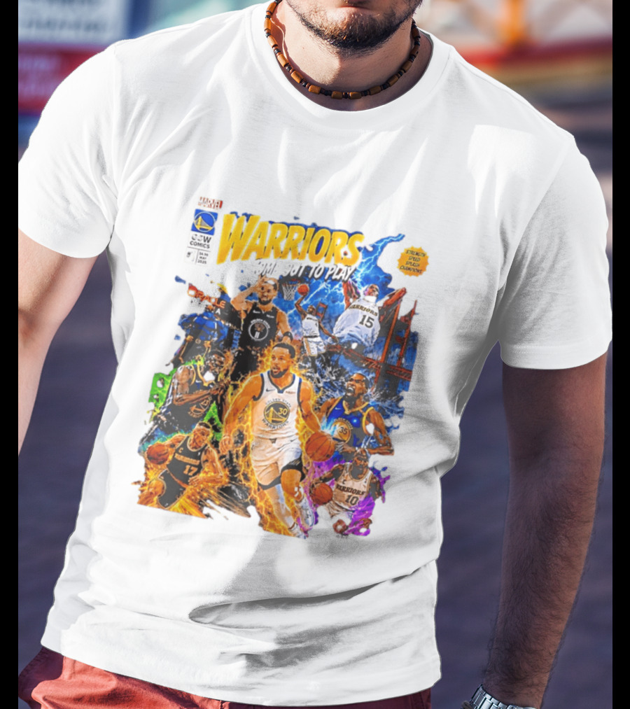 Golden State Warriors Come Out To Play Comic Book Marvel Oracle Arena T-Shirt