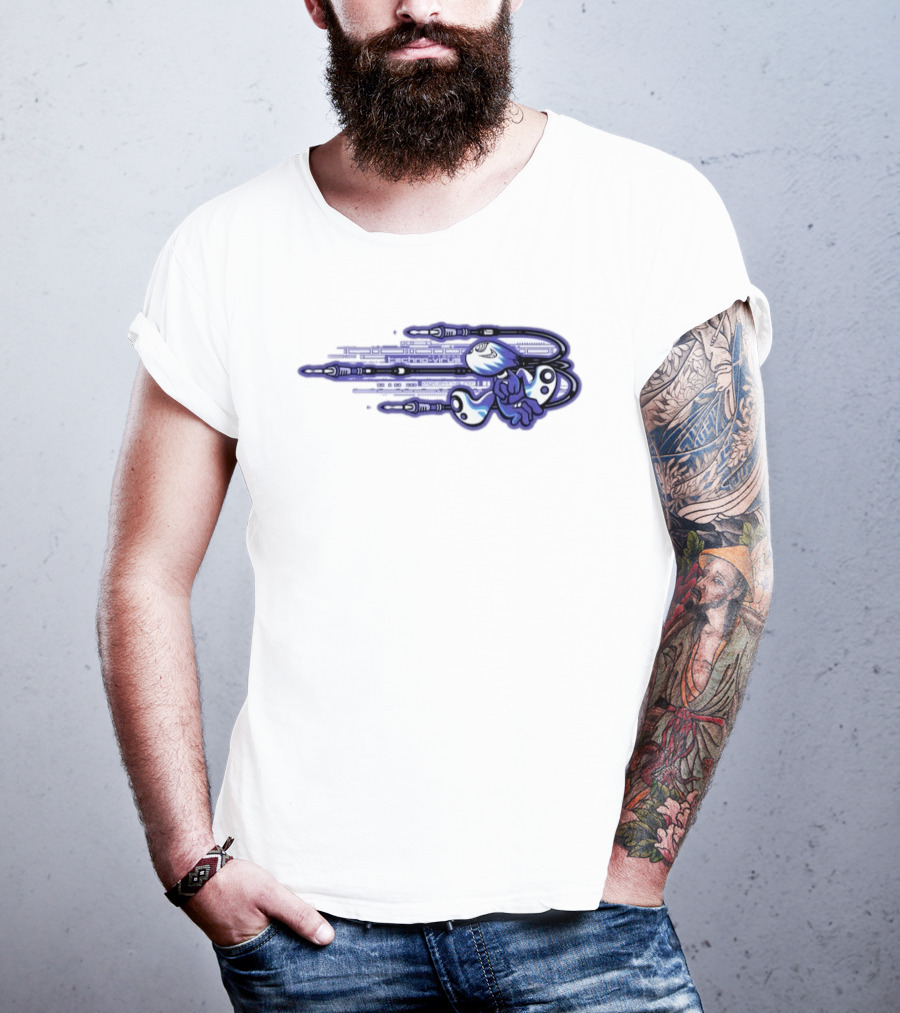 Techno Virus Digitalvirus No1 Cyber Character With Circuit T-Shirt