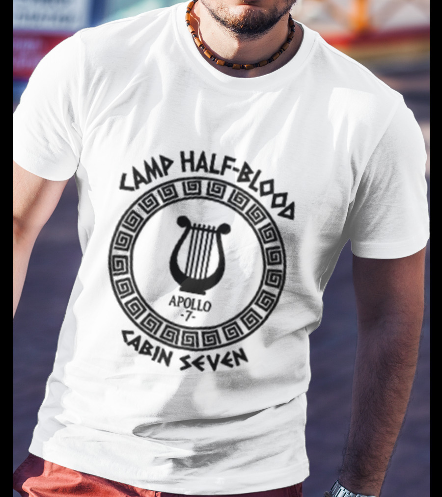 Camp Half Blood Apollo 7 Cabin Seven Lyre T-Shirt