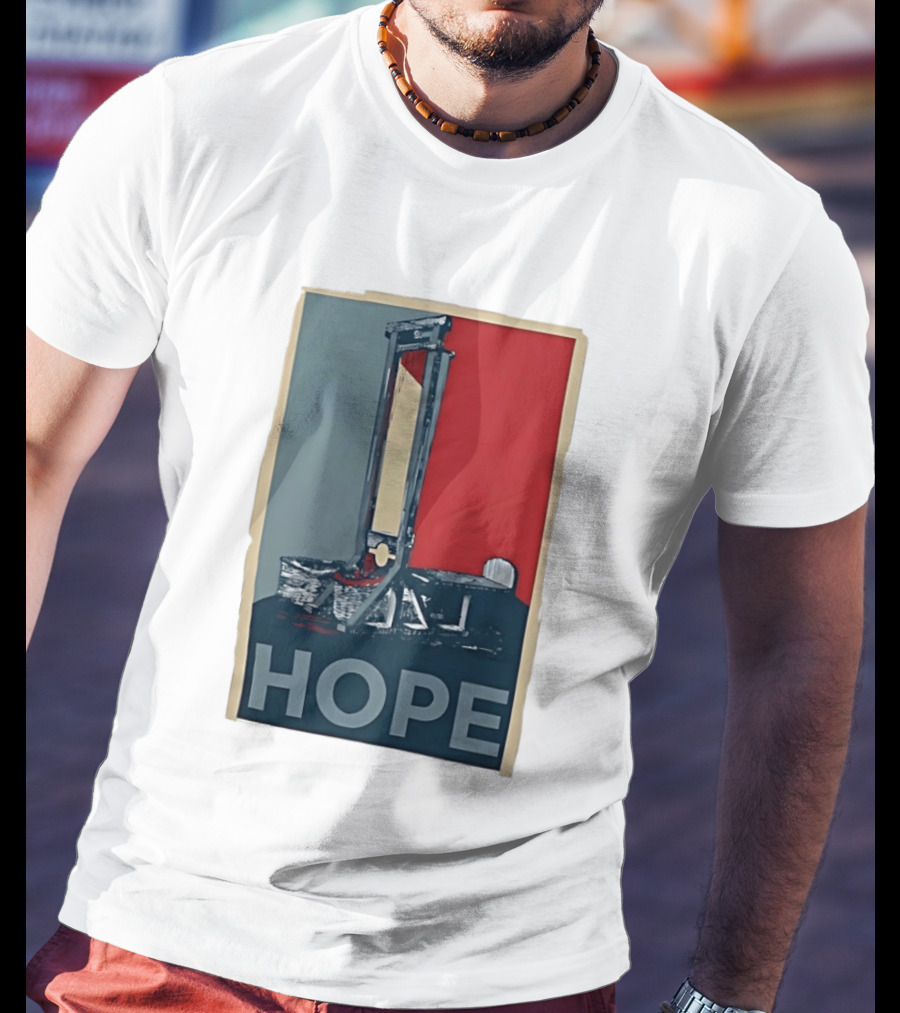 Hope Guillotine Vintage Style Political Icon Concept T-Shirt