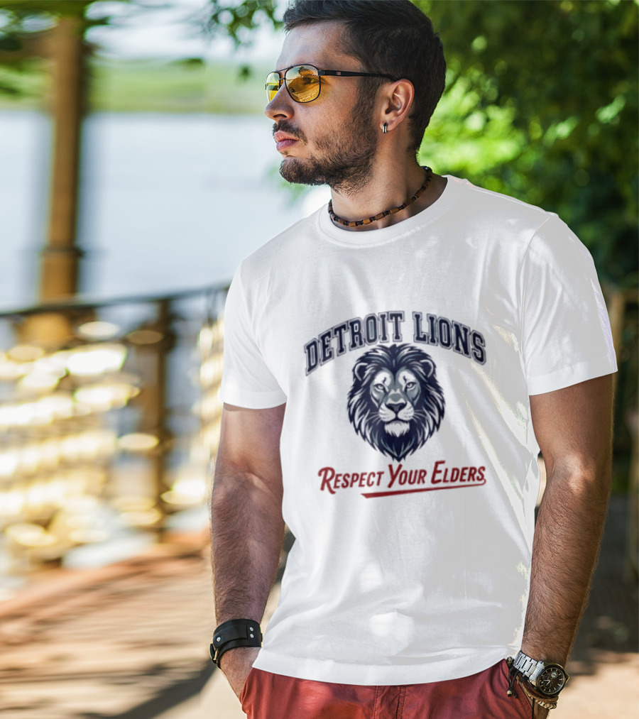 Detroit Lions Respect Your Elders T-Shirt