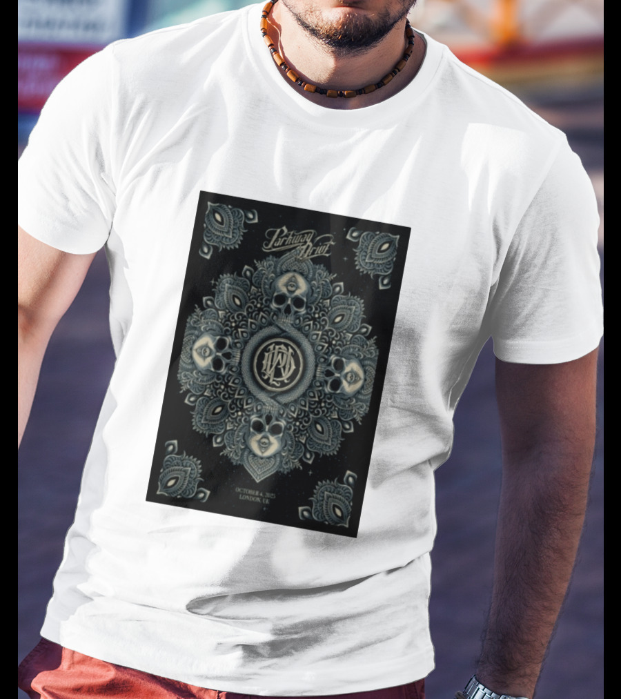 Parkway Drive Tour London UK October 4 2025 Mandala And Skull T-Shirt