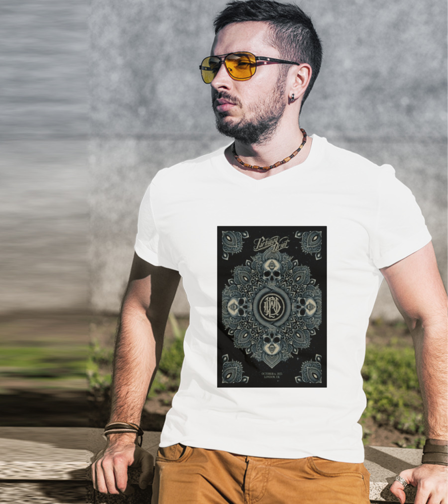 Parkway Drive Tour London UK October 4 2025 Mandala And Skull T-Shirt