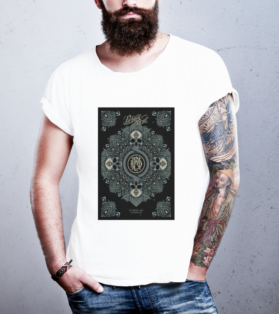 Parkway Drive Tour London UK October 4 2025 Mandala And Skull T-Shirt