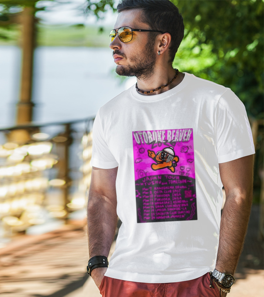 Otoboke Beaver Japan Tour 2026 Kyushu Tomiehan Kagoshima Oita Fukuoka Nagasaki Saga Umeda Shibuya Nagoya T-Shirt
