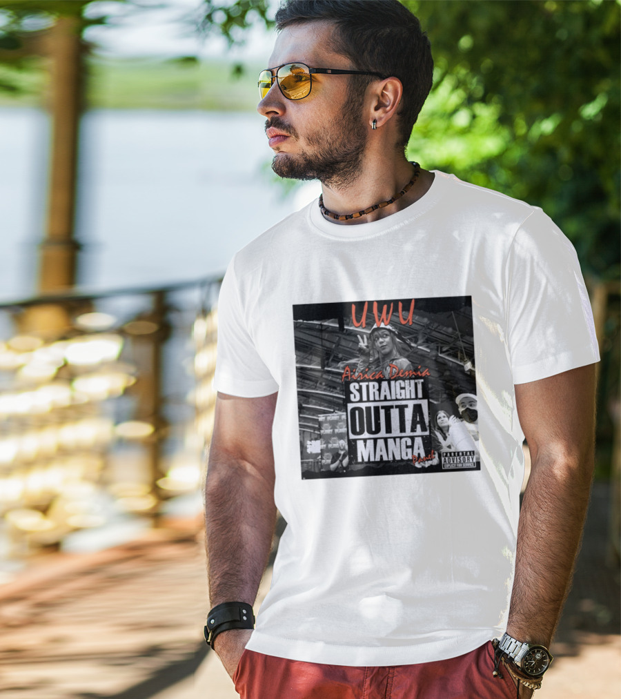 UWU Airica Demia Straight Outta Manga Panel Parental Explicit Fan Service T-Shirt