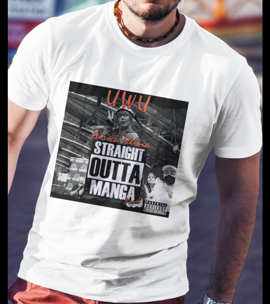 UWU Airica Demia Straight Outta Manga Panel Parental Explicit Fan Service T-Shirt
