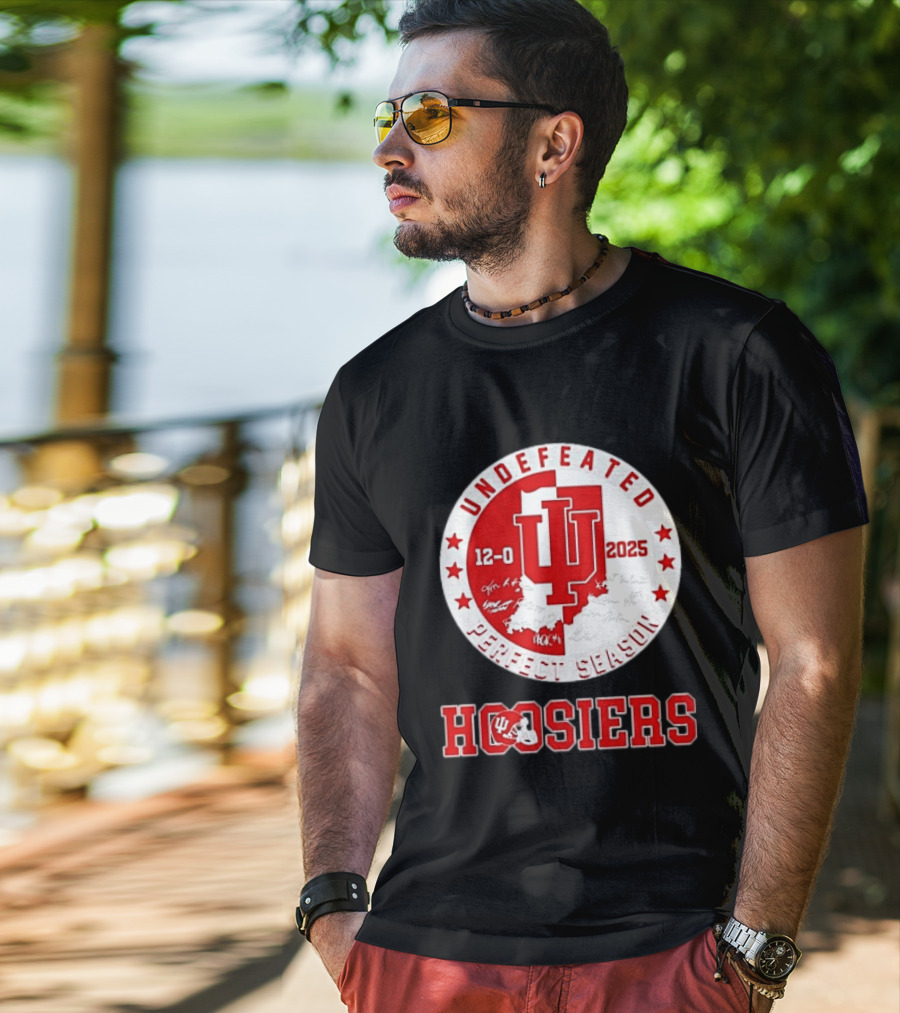 Indiana Hoosiers 12 0 Undefeated 2025 Perfect Season T-Shirt