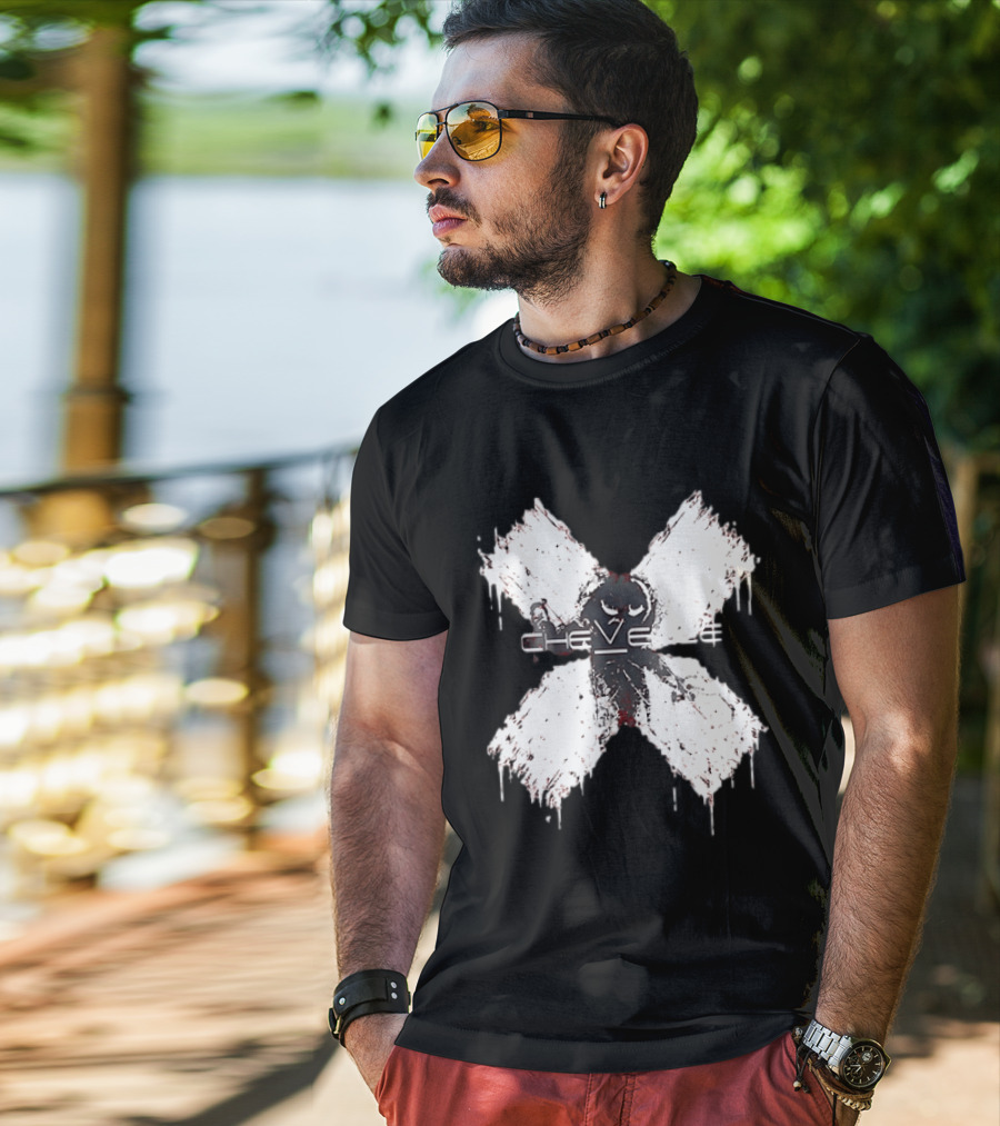 Chevelle Band Alternative Metal Hard Rock Distressed X T-Shirt