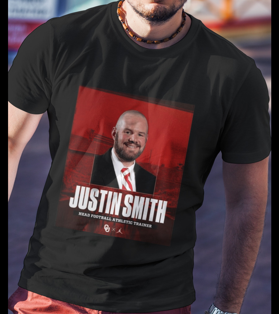 Justin Smith Oklahoma Head Football Athletic Trainer OU T-Shirt