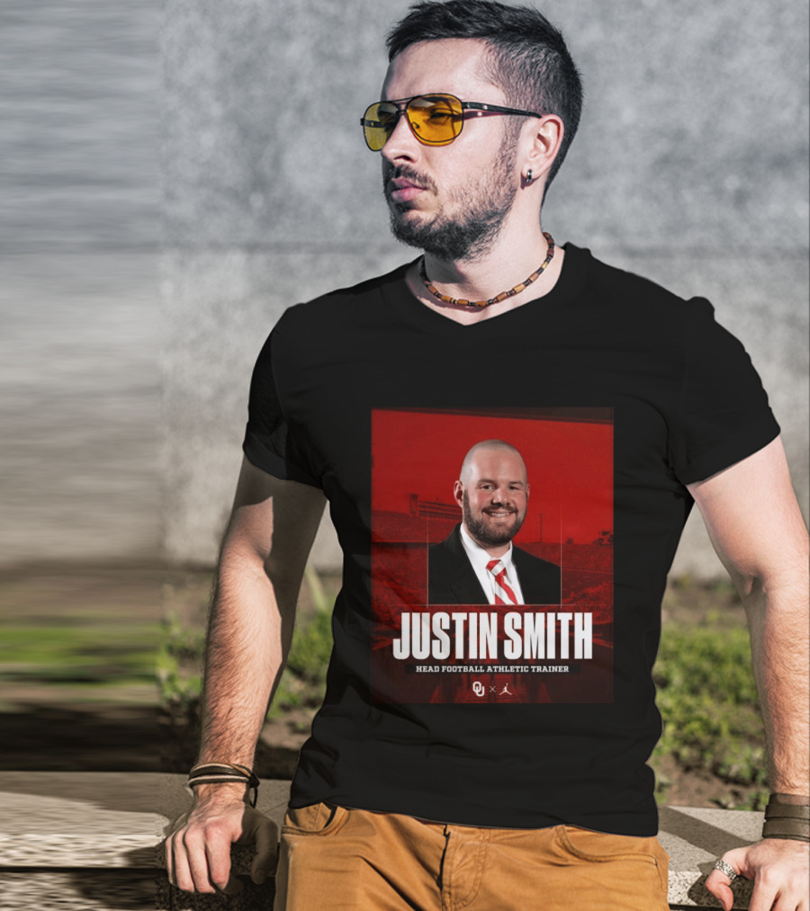 Justin Smith Oklahoma Head Football Athletic Trainer OU T-Shirt