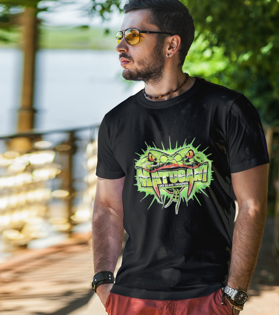Matugani Snake Roller Lost Island Themepark Adventure T-Shirt