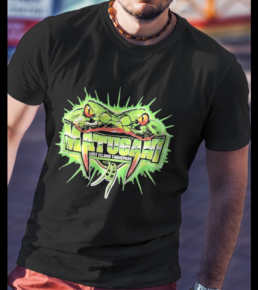 Matugani Snake Roller Lost Island Themepark Adventure T-Shirt