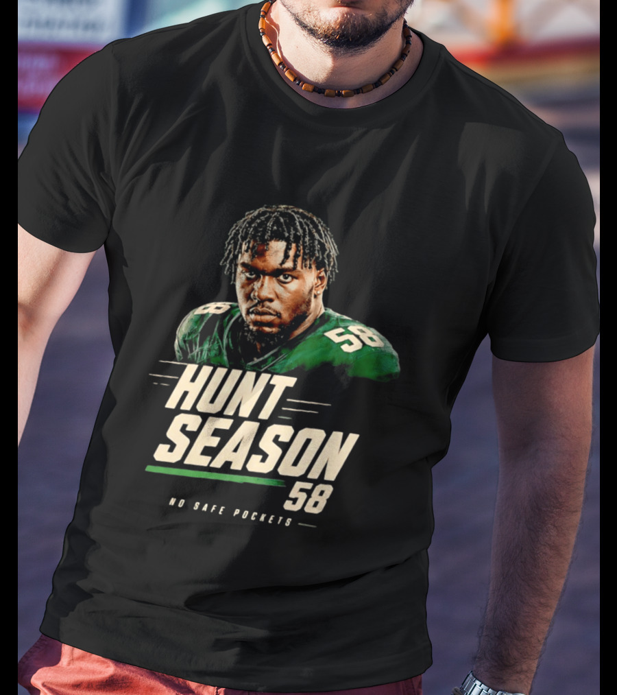 Nolan Smith Hunt Season 58 No Safe Pockets Philadelphia Eagles T-Shirt