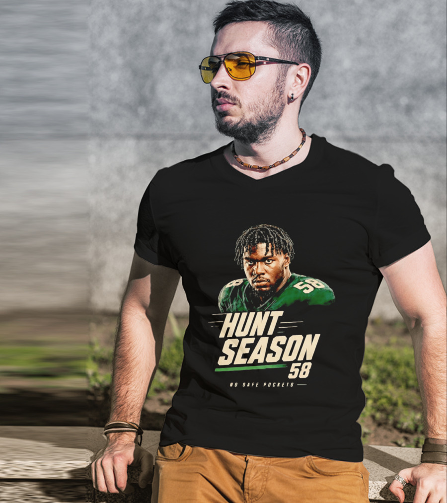 Nolan Smith Hunt Season 58 No Safe Pockets Philadelphia Eagles T-Shirt