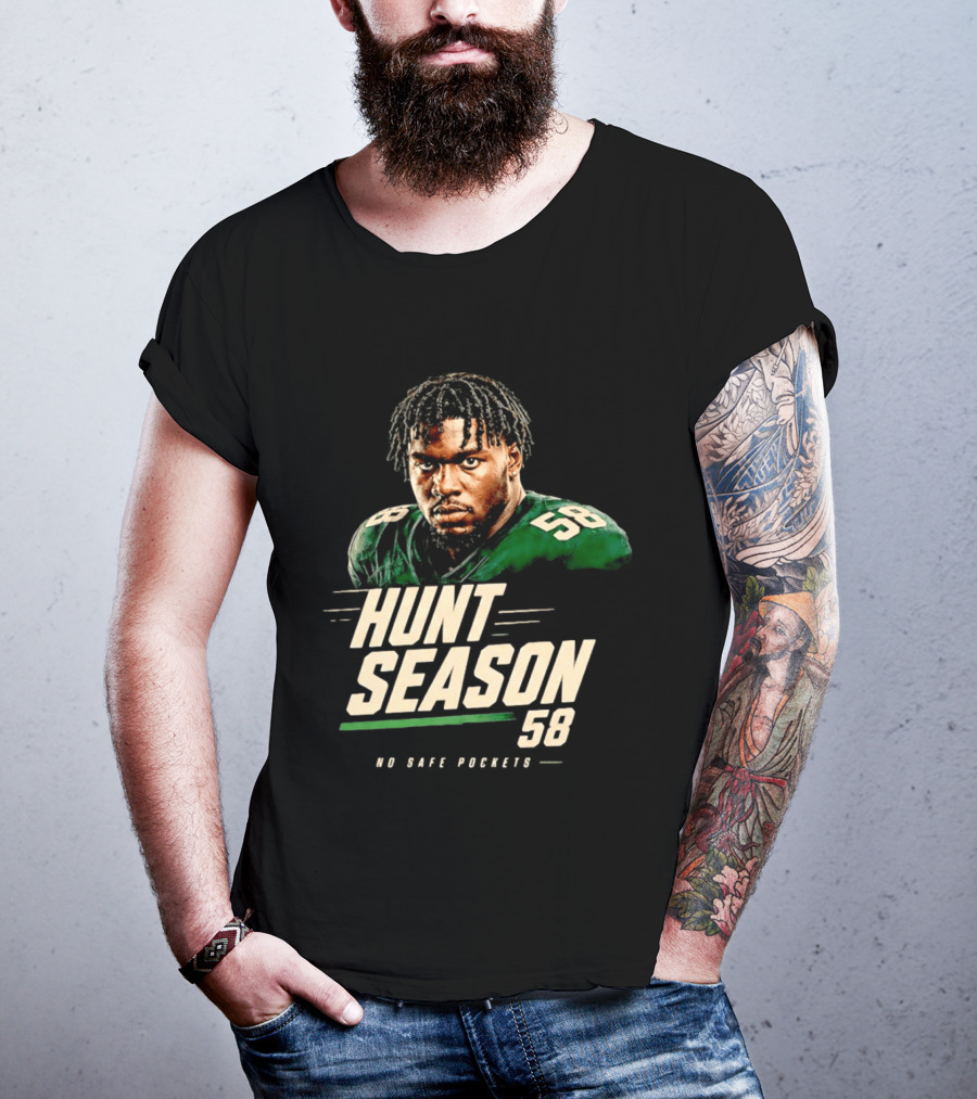 Nolan Smith Hunt Season 58 No Safe Pockets Philadelphia Eagles T-Shirt