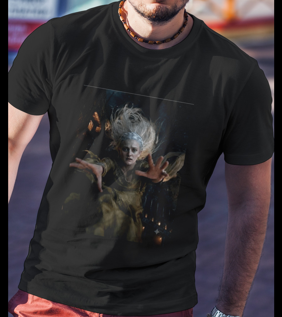 Helaena Targaryen Silver Haired Fantasy Woman In Dark Forest House Of The Dragon Scene T-Shirt
