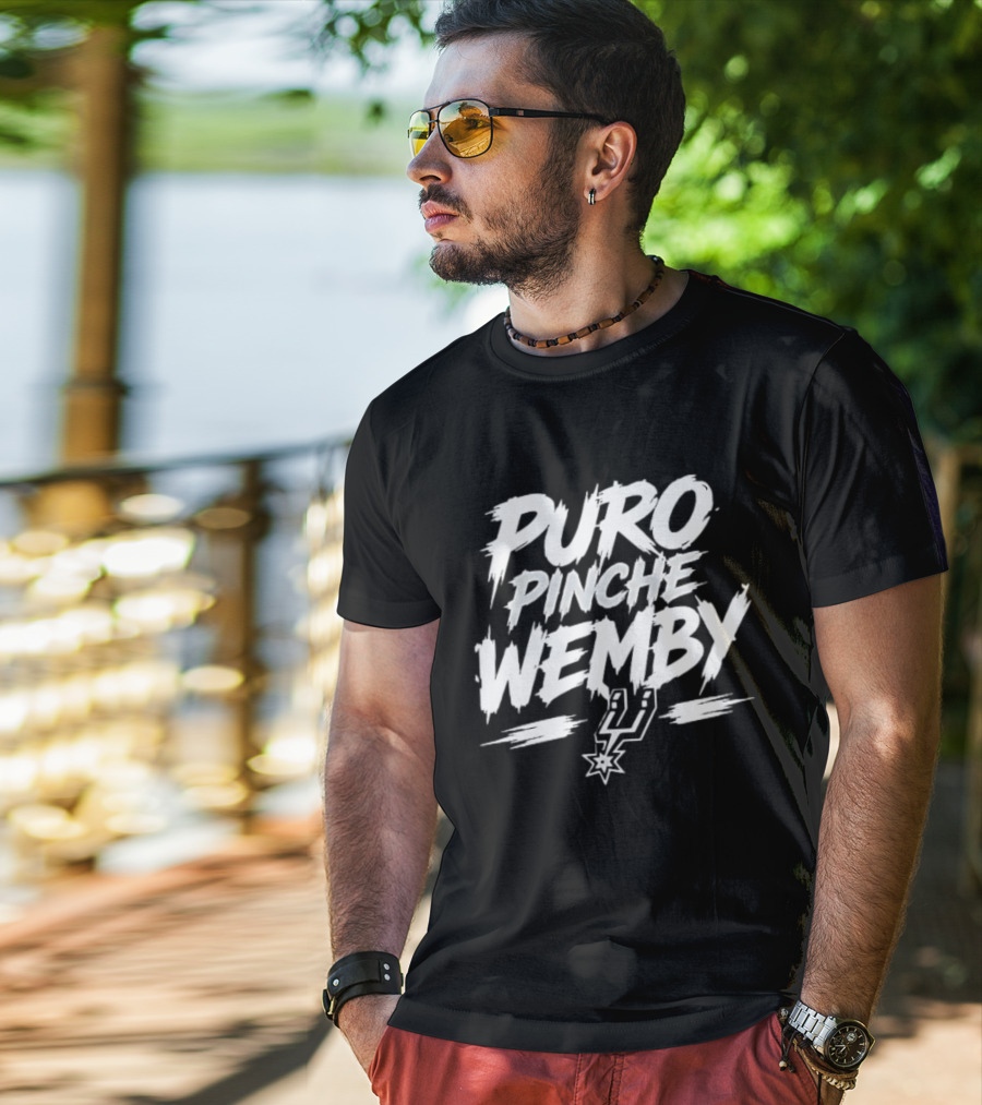 Puro Pinche Wemby San Antonio Spurs Basketball T-Shirt