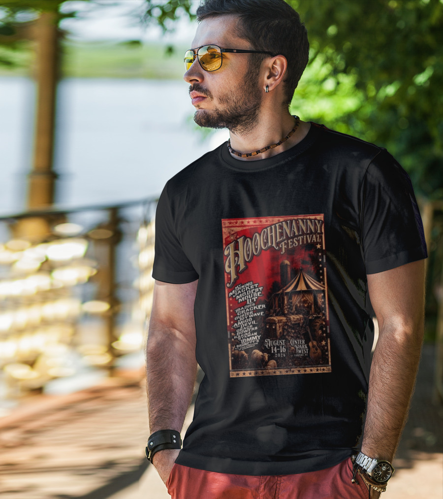 Hoochennany Festival Fairport My Morning Jacket Modest Mouse August 14 16 2026 Center Park West Lineup T-Shirt