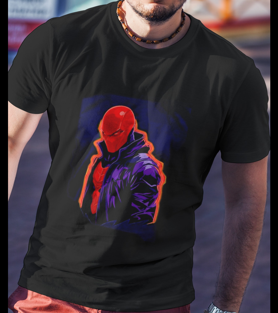 Red Hood Jason Todd DC Comics Vigilante Masked Hero T-Shirt