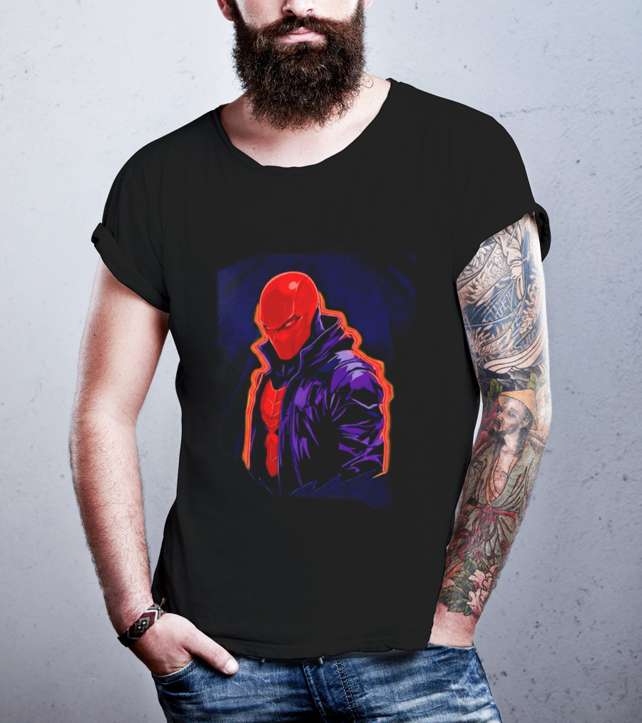 Red Hood Jason Todd DC Comics Vigilante Masked Hero T-Shirt