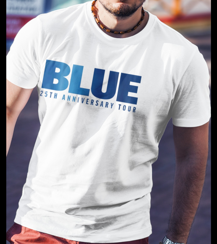 Blue 25th Anniversary Tour Music Concert Celebration T-Shirt