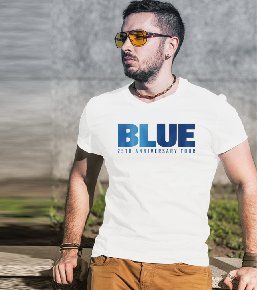 Blue 25th Anniversary Tour Music Concert Celebration T-Shirt